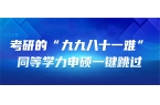 考研的“九九八十一难”，同等学力申硕一键